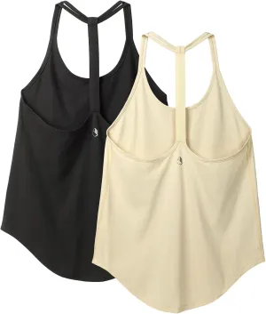 icyzone Workout Tank Tops for Women - Athletic Yoga Tops, T-Back Running Tank Top