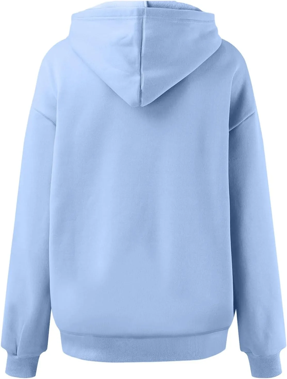 iLH Womens Oversize Hoodies Unisex Solid Color Pullover Hooded Sweatshirts For Women Fall Leisure Streetwear Sweatshirts