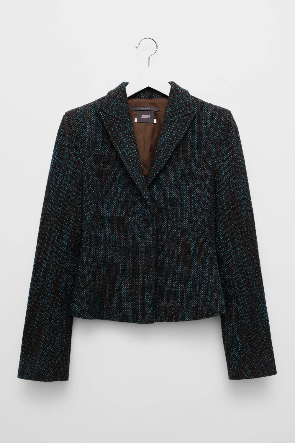 JOOP BROWN BLUE PURE WOOL VINTAGE BLAZER