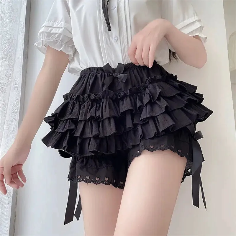 Kawaii Ruffled Pumpkin Pants