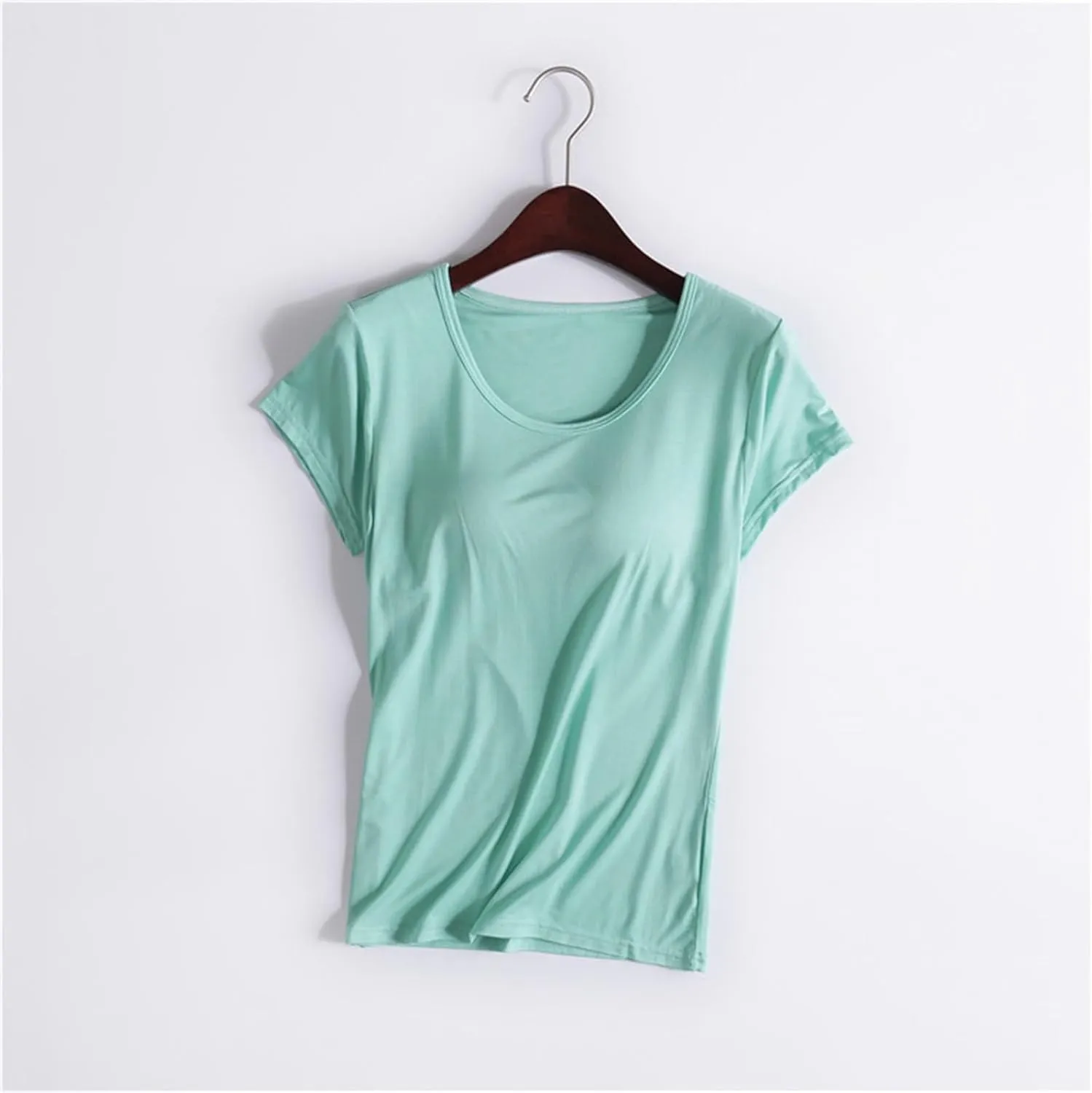 LCMTWX Womens Tank Tops Thread With Chest Pad Without Wearing Bra One Tank Top Built In Bra Tops For Women Cropped Tank