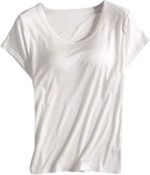 LCMTWX Womens Tank Tops Thread With Chest Pad Without Wearing Bra One Tank Top Built In Bra Tops For Women Cropped Tank