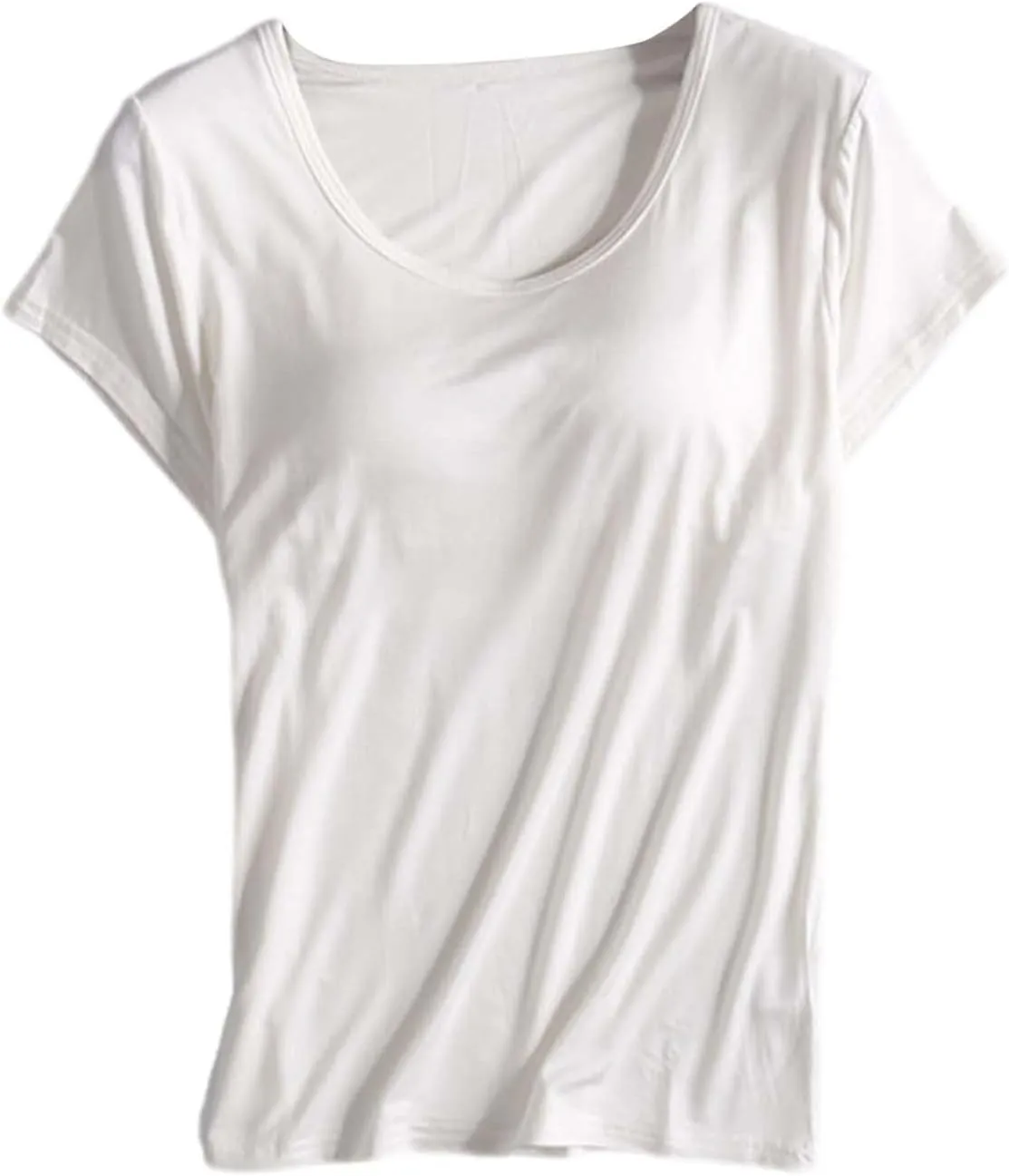 LCMTWX Womens Tank Tops Thread With Chest Pad Without Wearing Bra One Tank Top Built In Bra Tops For Women Cropped Tank