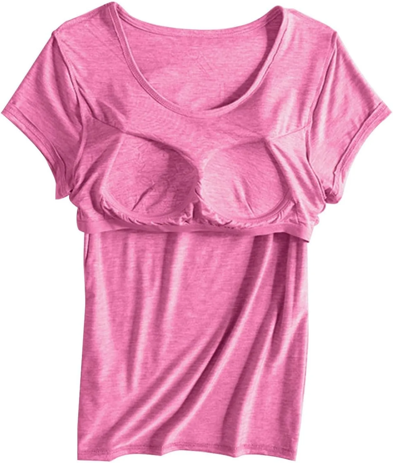 LCMTWX Womens Tank Tops Thread With Chest Pad Without Wearing Bra One Tank Top Built In Bra Tops For Women Cropped Tank
