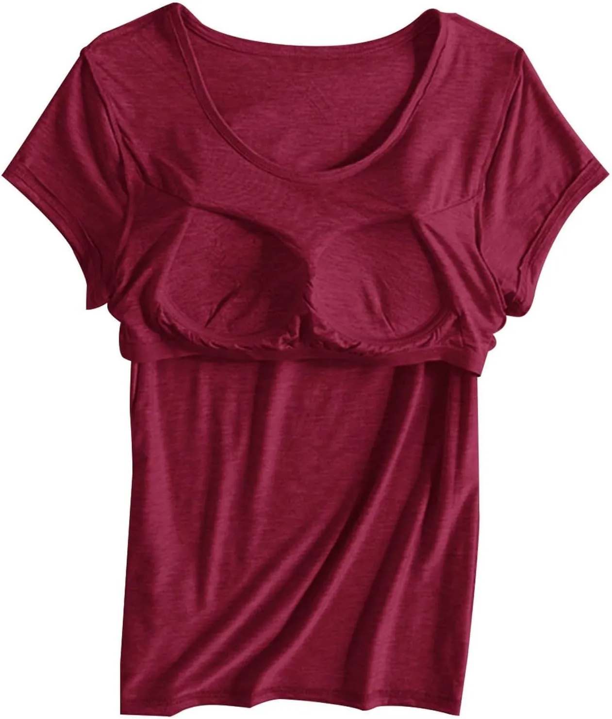 LCMTWX Womens Tank Tops Thread With Chest Pad Without Wearing Bra One Tank Top Built In Bra Tops For Women Cropped Tank