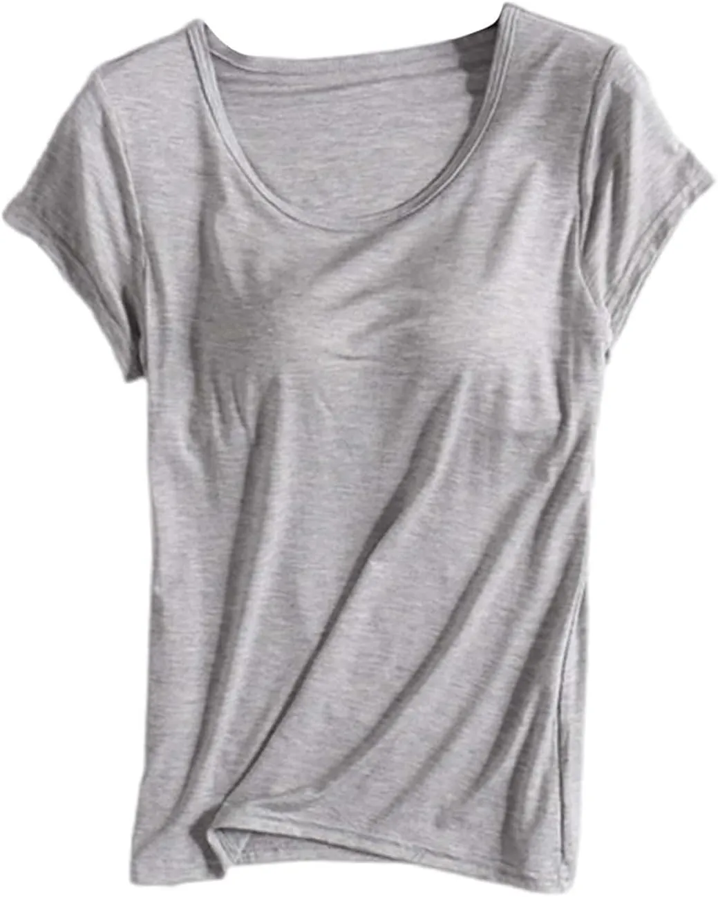 LCMTWX Womens Tank Tops Thread With Chest Pad Without Wearing Bra One Tank Top Built In Bra Tops For Women Cropped Tank