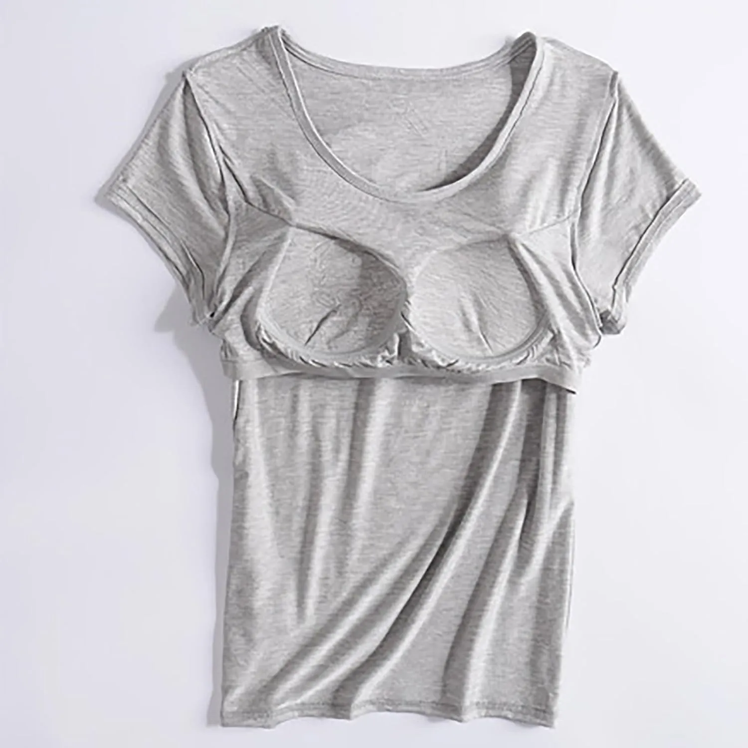 LCMTWX Womens Tank Tops Thread With Chest Pad Without Wearing Bra One Tank Top Built In Bra Tops For Women Cropped Tank