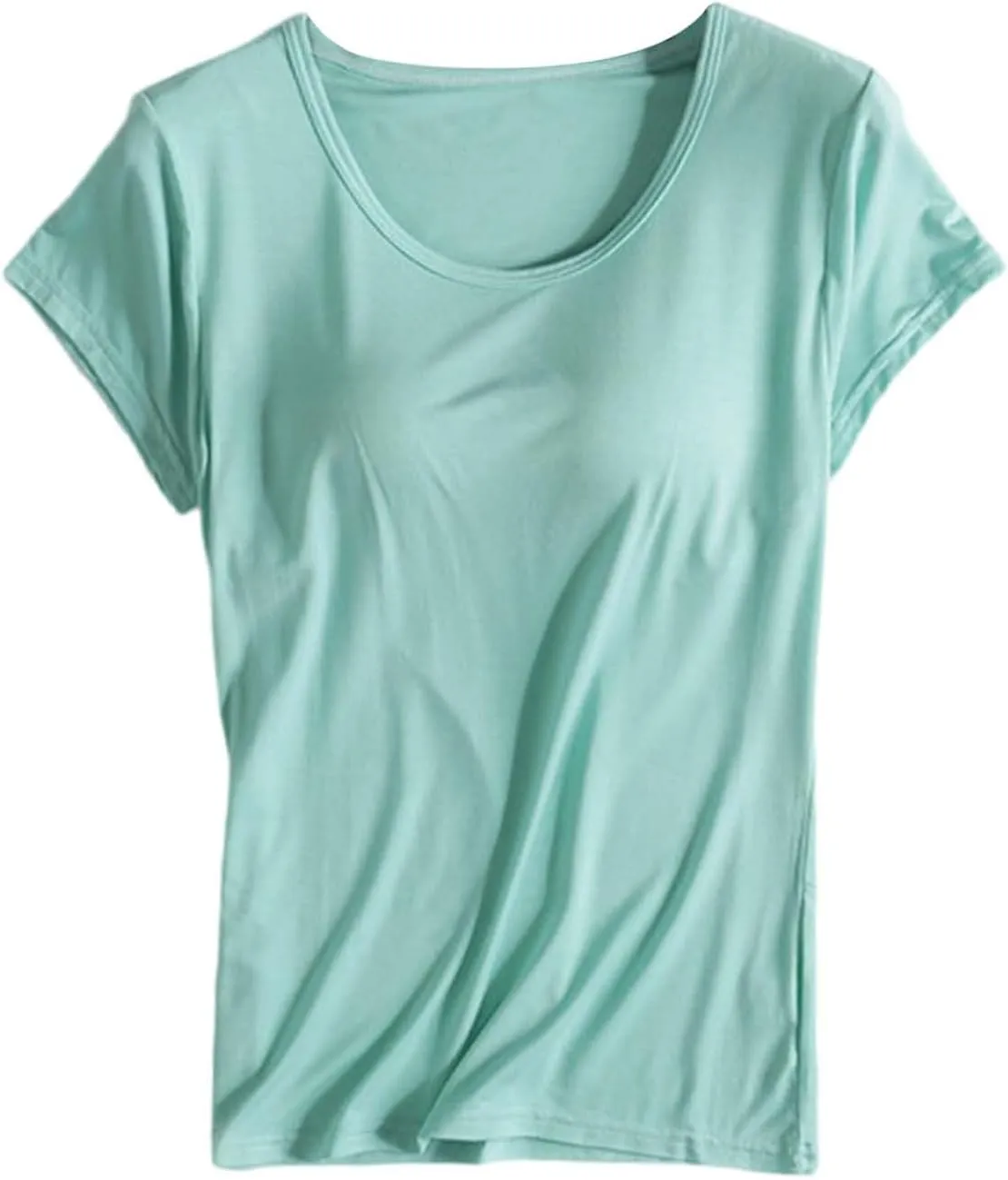LCMTWX Womens Tank Tops Thread With Chest Pad Without Wearing Bra One Tank Top Built In Bra Tops For Women Cropped Tank