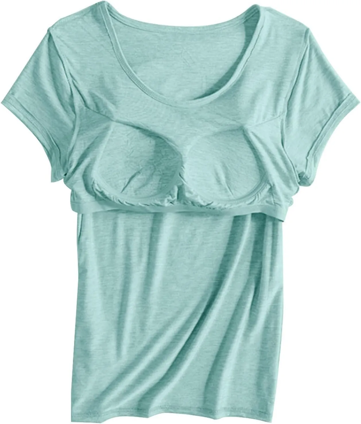 LCMTWX Womens Tank Tops Thread With Chest Pad Without Wearing Bra One Tank Top Built In Bra Tops For Women Cropped Tank