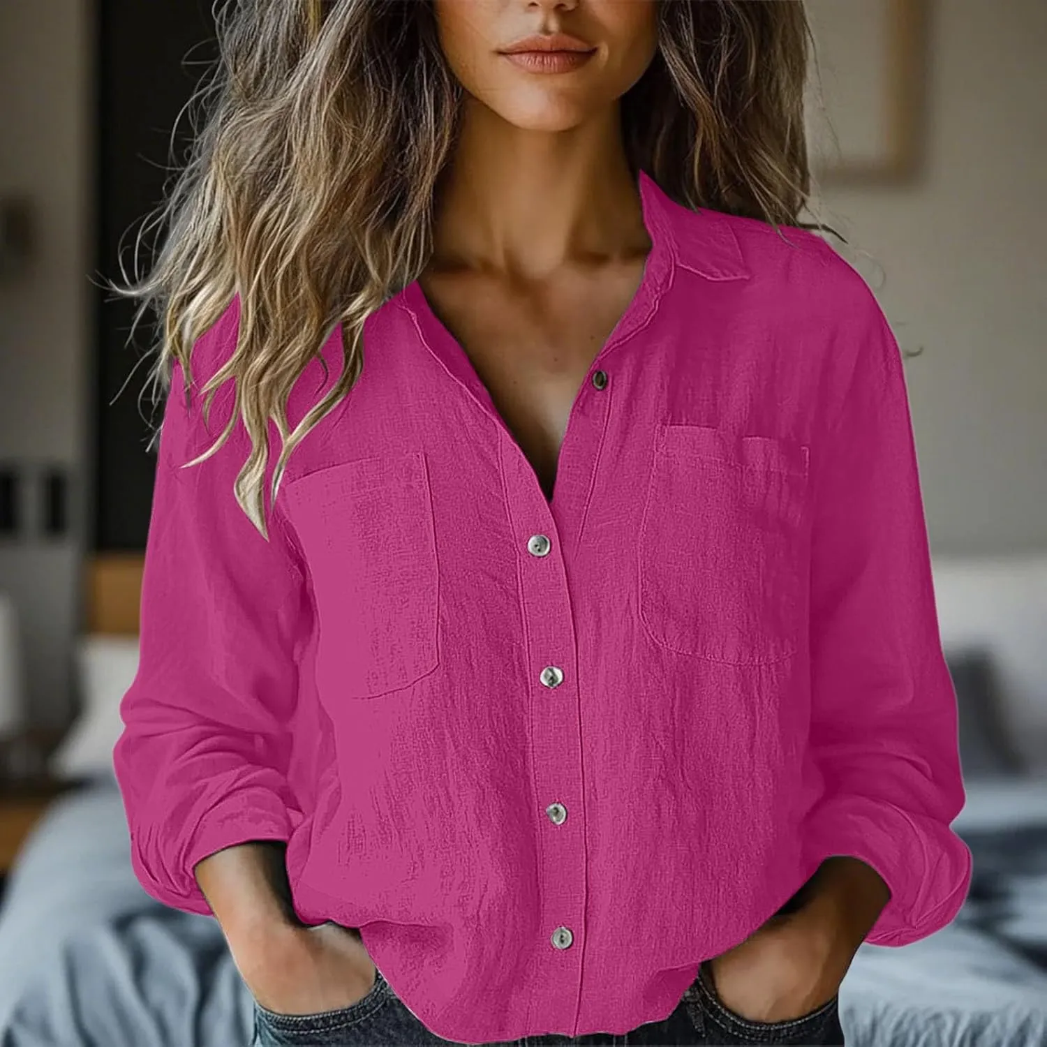 Linen Cotton Womens Short Sleeve Shirts Casual Long Sleeve Solid Color Cute Summer Sleeveless Cropped Cotton Linen Tops