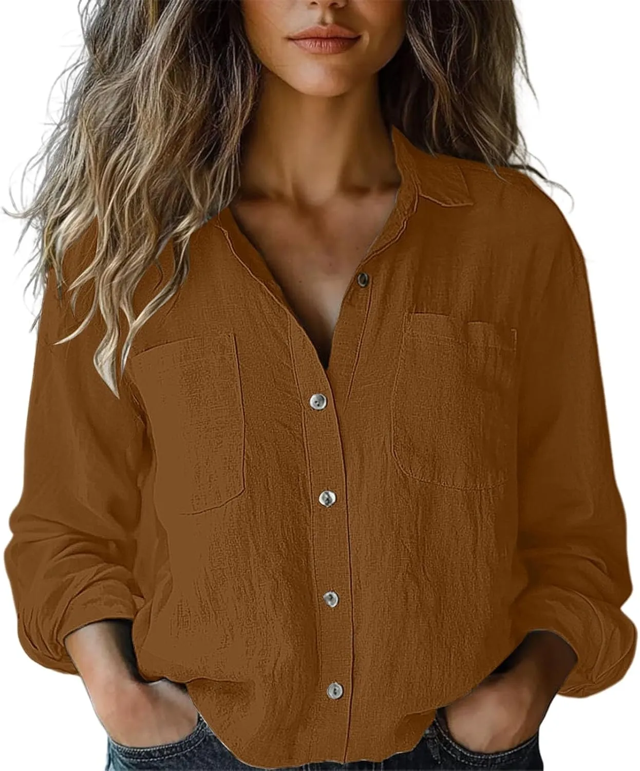 Linen Cotton Womens Short Sleeve Shirts Casual Long Sleeve Solid Color Cute Summer Sleeveless Cropped Cotton Linen Tops
