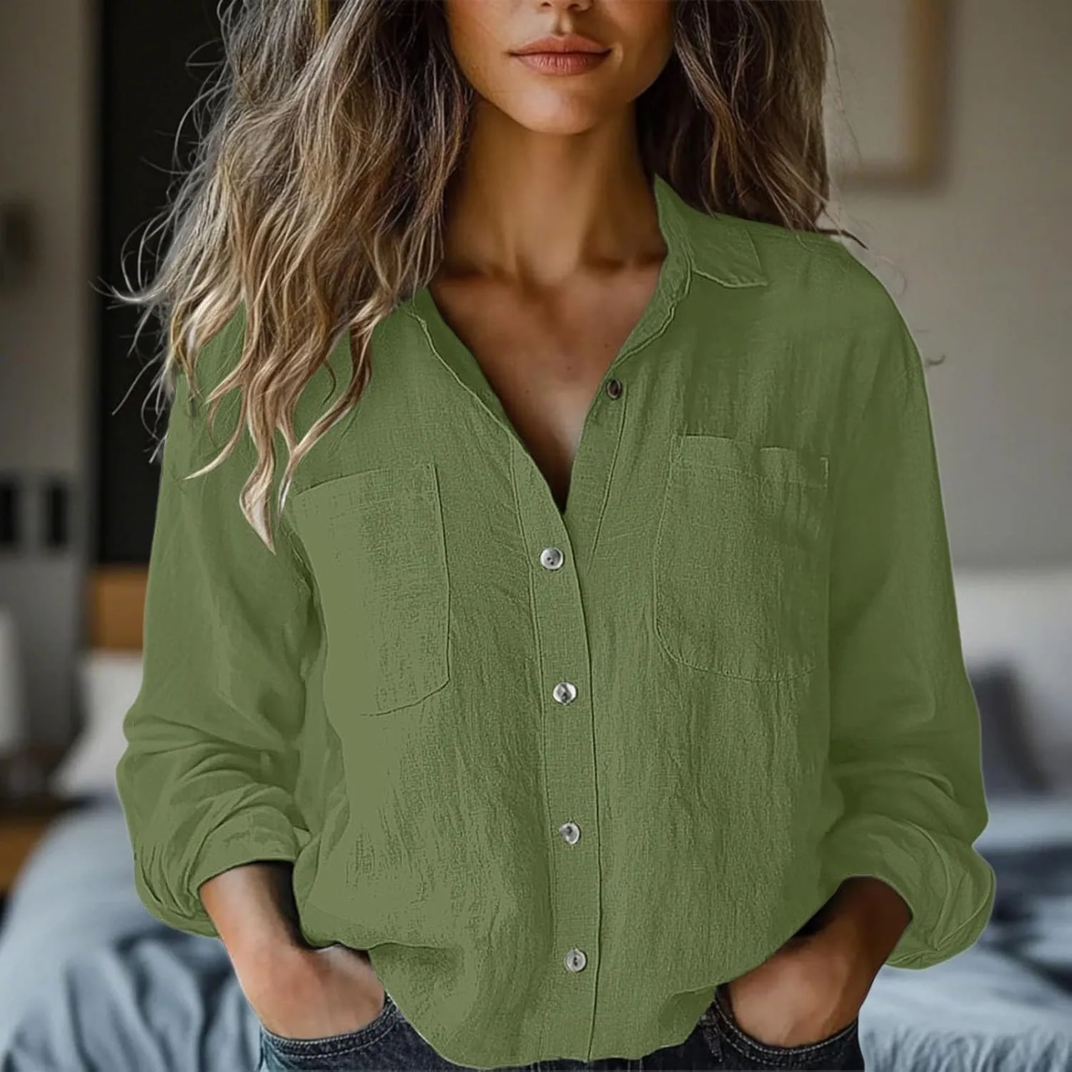Linen Cotton Womens Short Sleeve Shirts Casual Long Sleeve Solid Color Cute Summer Sleeveless Cropped Cotton Linen Tops