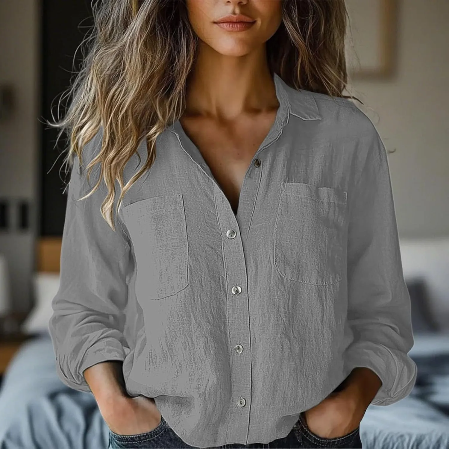 Linen Cotton Womens Short Sleeve Shirts Casual Long Sleeve Solid Color Cute Summer Sleeveless Cropped Cotton Linen Tops