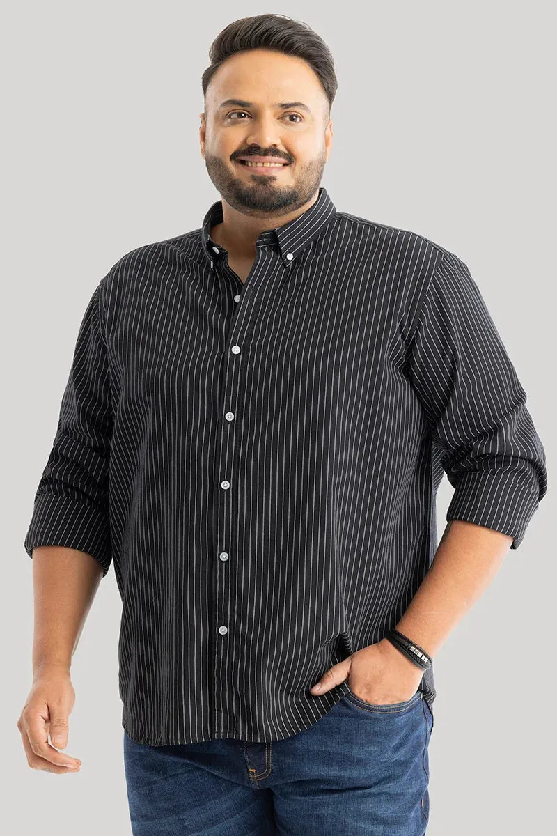 Lining Black Stripes Plus Size Shirts