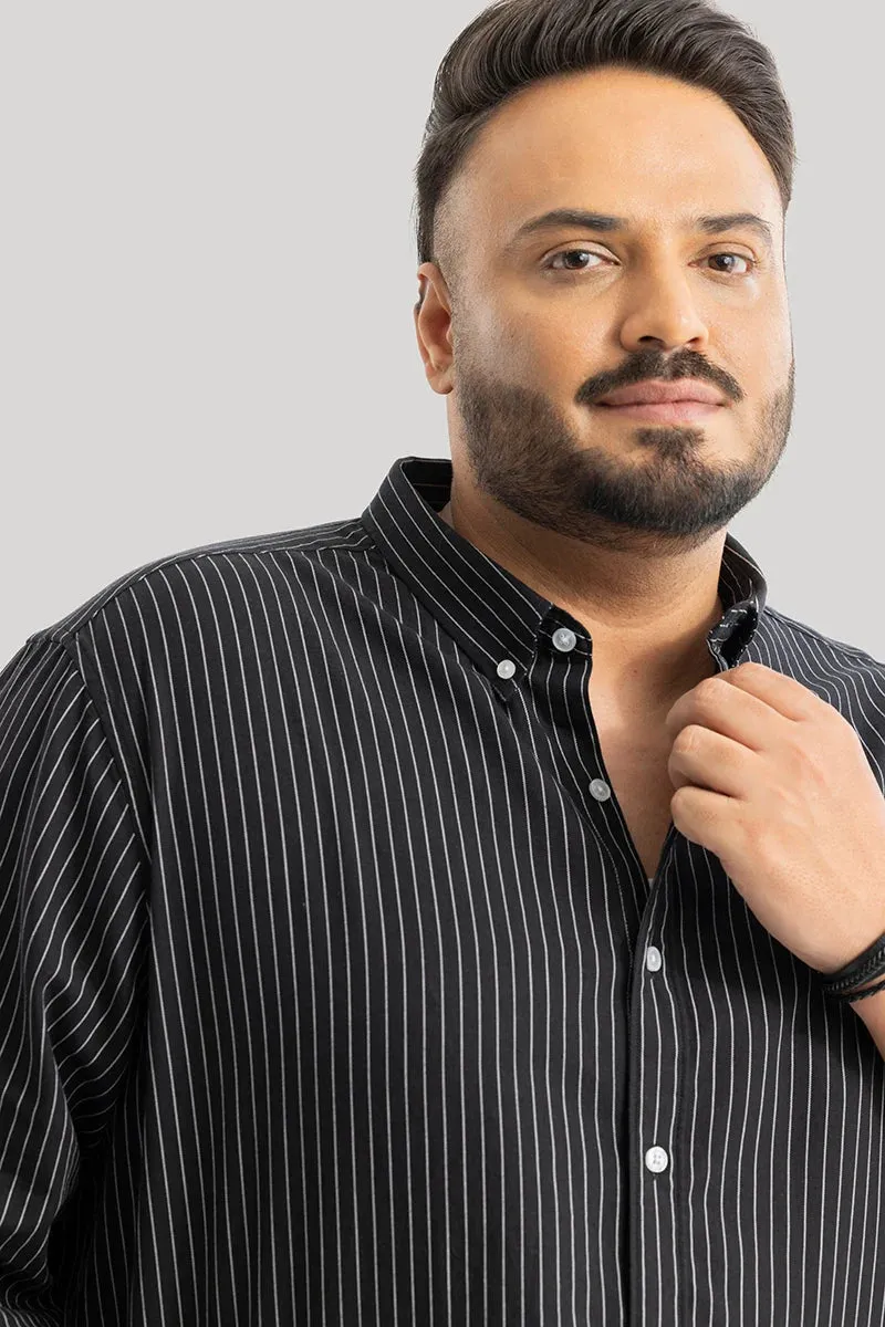 Lining Black Stripes Plus Size Shirts