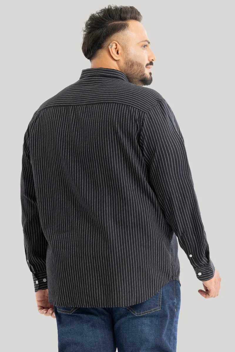 Lining Black Stripes Plus Size Shirts