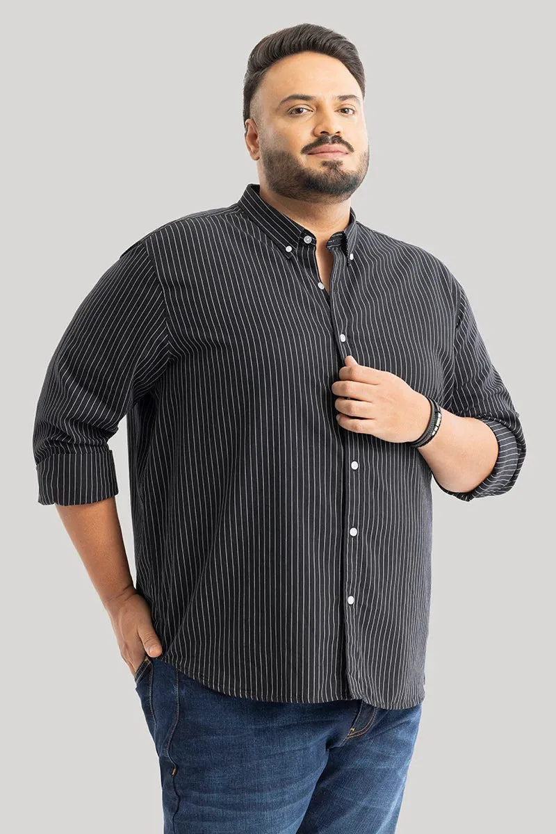 Lining Black Stripes Plus Size Shirts
