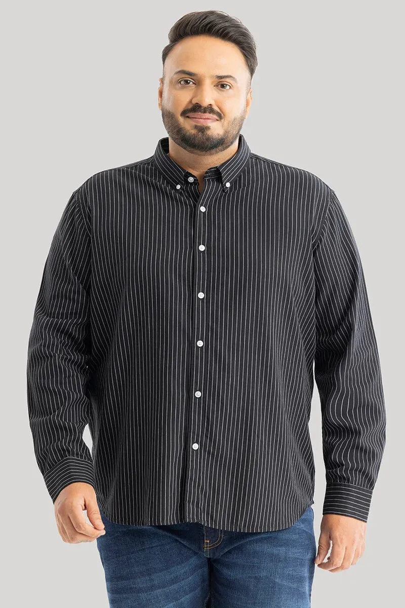 Lining Black Stripes Plus Size Shirts