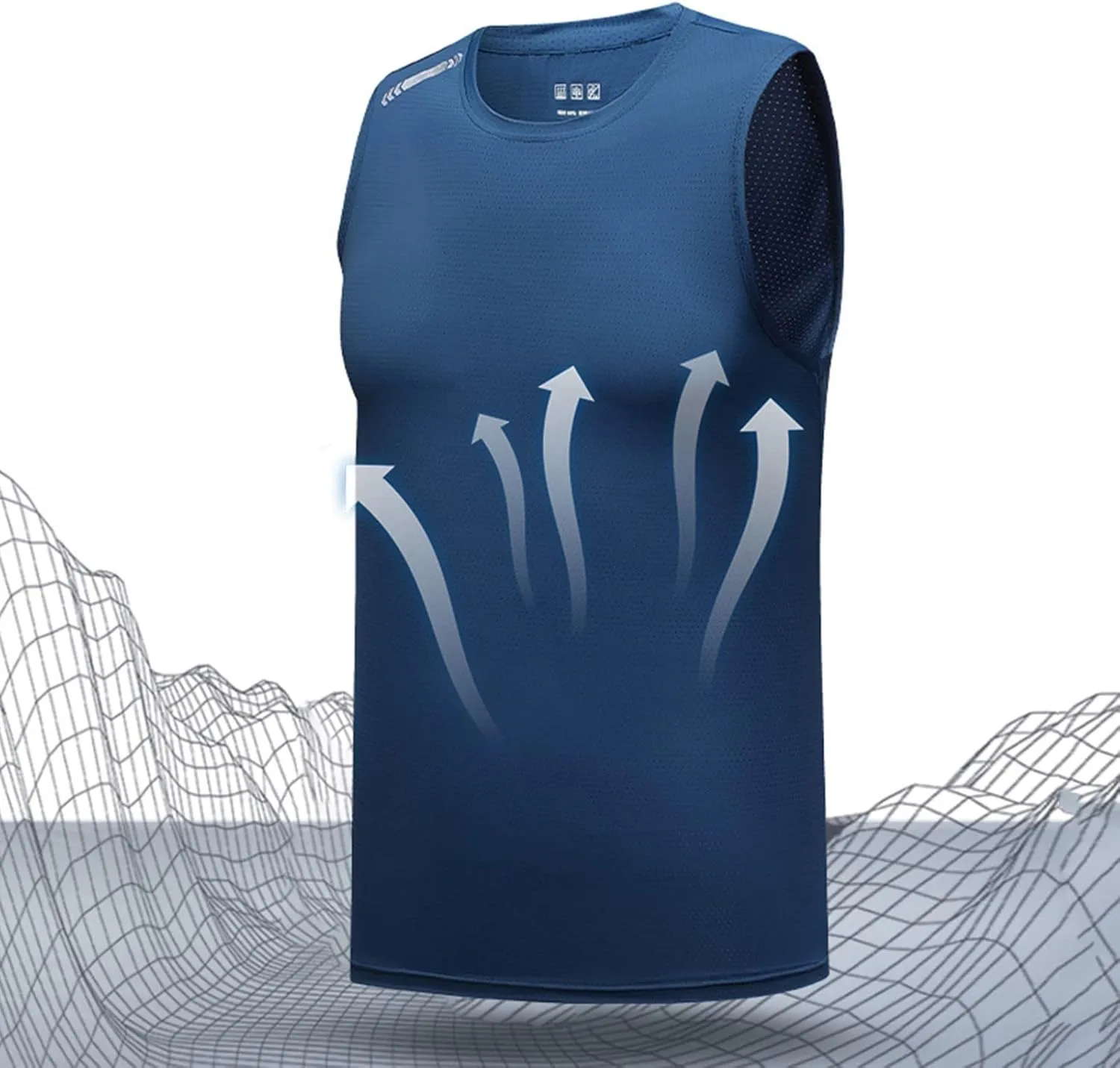Litetao Mens Compression Tank Top Quick Drying Workout Sleeveless Gym Muscle Bodybuilding Shirts Casual Summer Beach Shirt