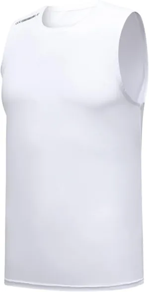 Litetao Mens Compression Tank Top Quick Drying Workout Sleeveless Gym Muscle Bodybuilding Shirts Casual Summer Beach Shirt