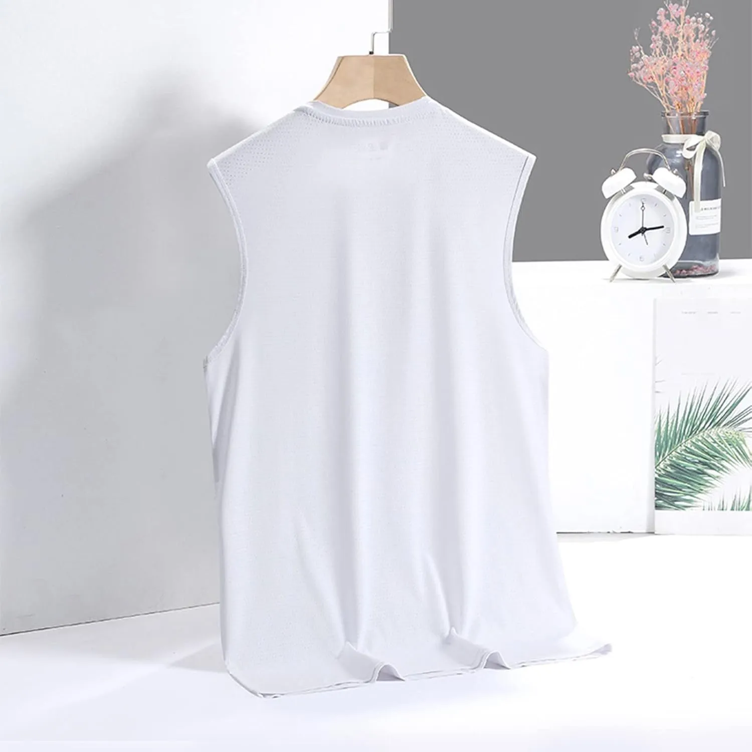 Litetao Mens Compression Tank Top Quick Drying Workout Sleeveless Gym Muscle Bodybuilding Shirts Casual Summer Beach Shirt