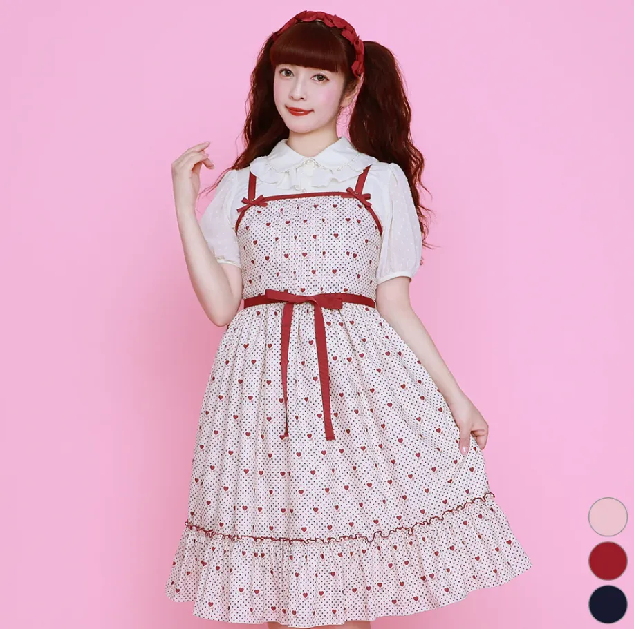 Little Dot Heart Jumperskirt Dress