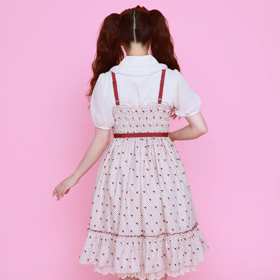 Little Dot Heart Jumperskirt Dress