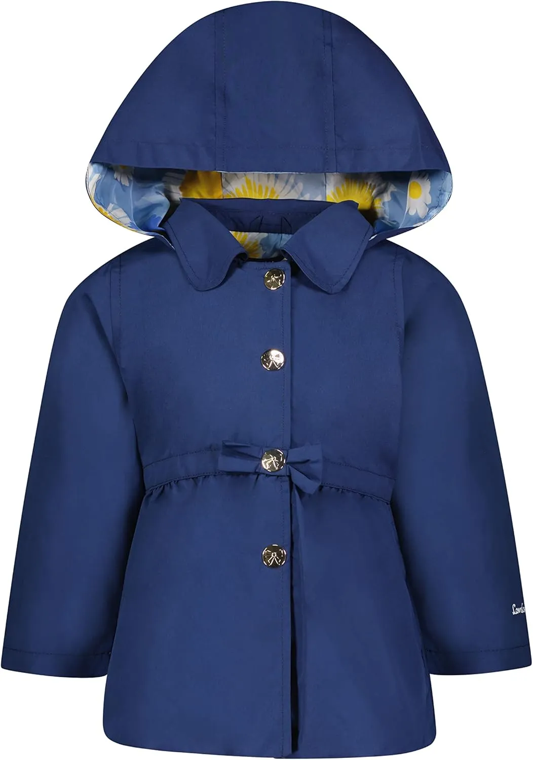 LONDON FOG Girls' Li'l Lightweight Trench Dress Coat Jacket