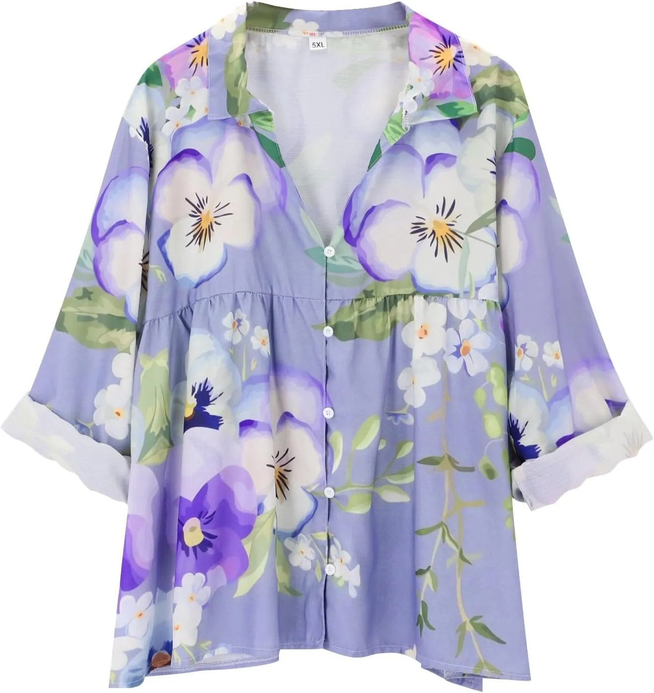 Long Sleeve Cotton Collared Blouse Linen Tops Imitation Silk Long Sleeved Shirt Spring and Summer New European and