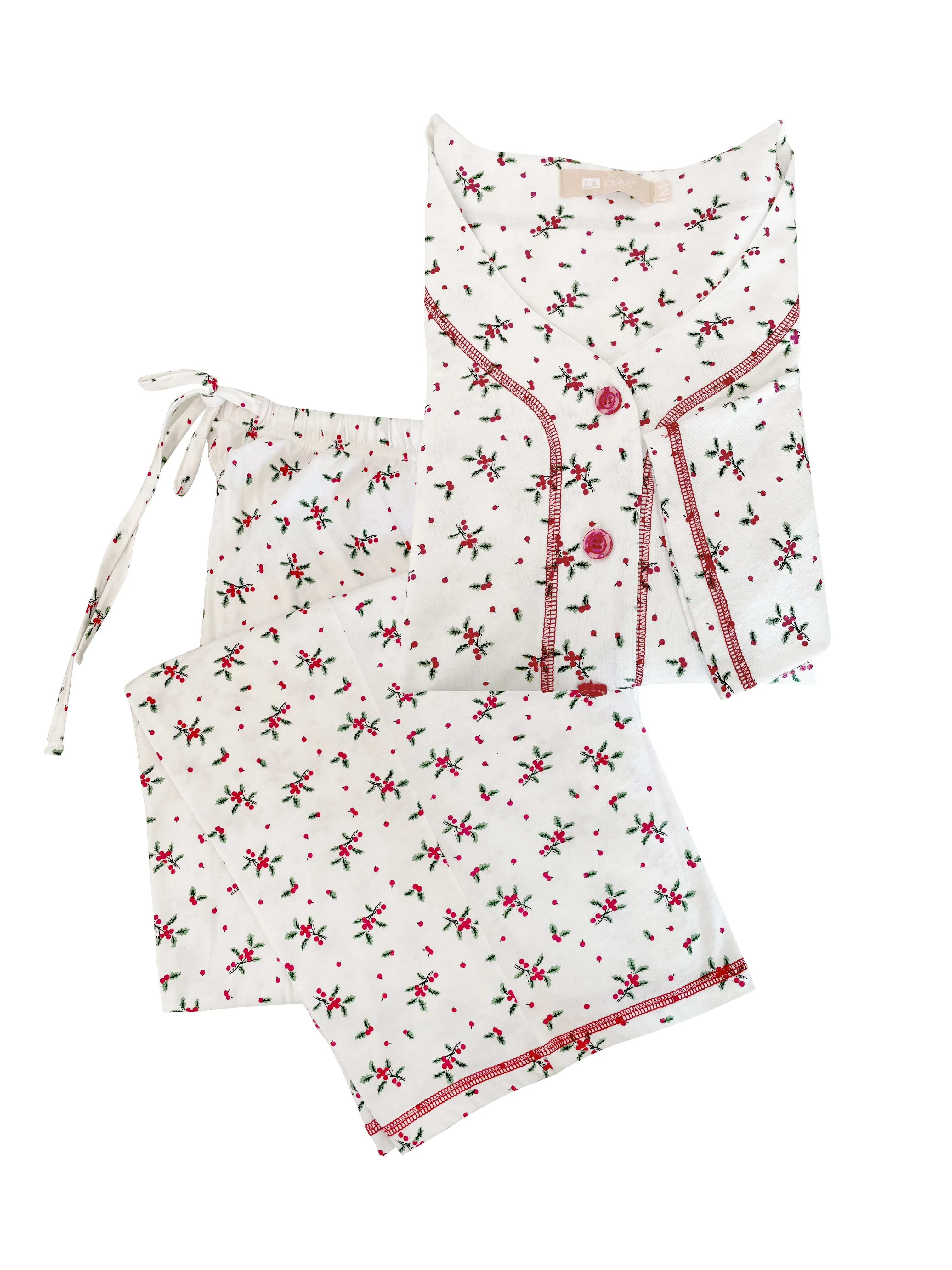 Long Sleeve Mistletoe Plus Size PJ Set