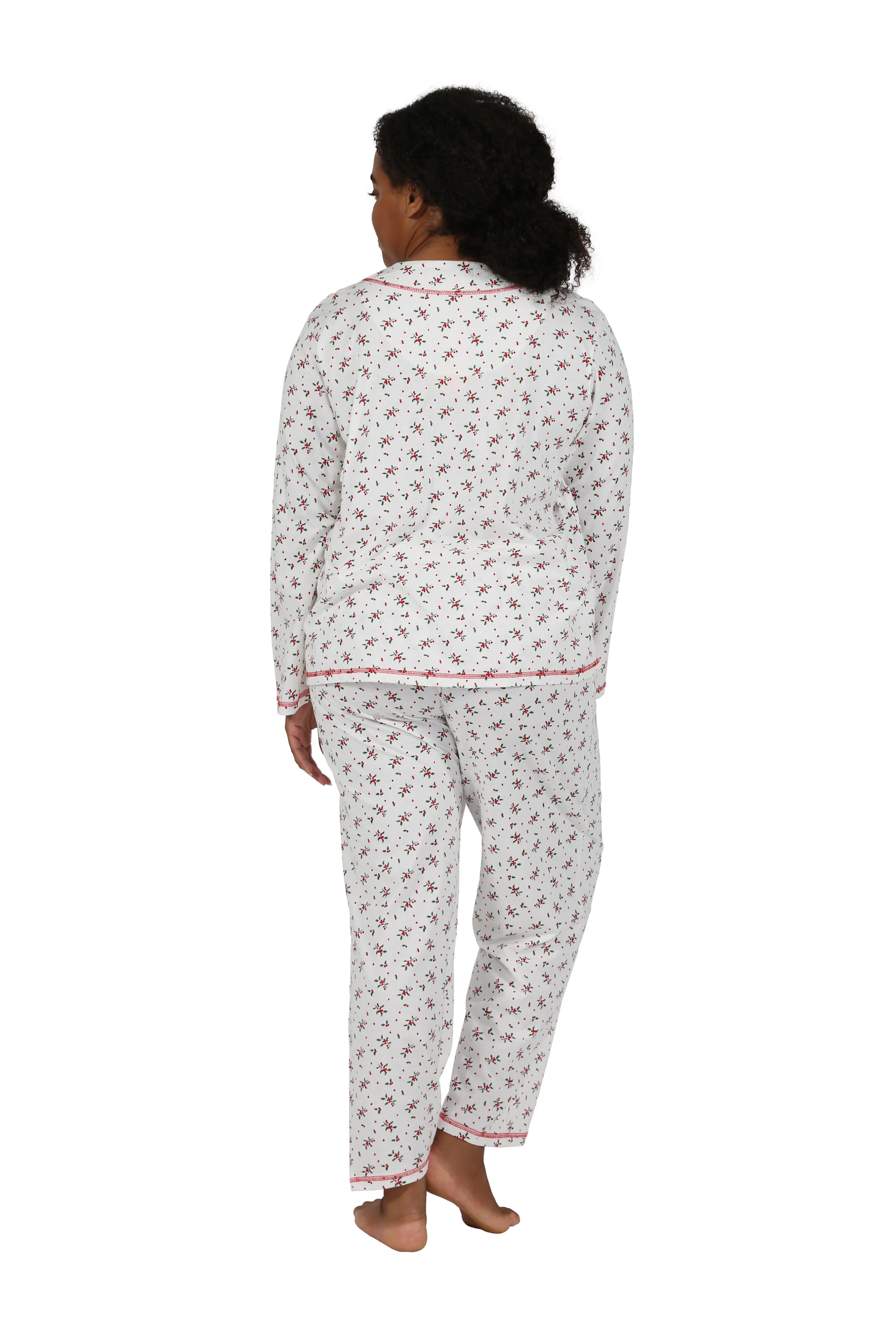 Long Sleeve Mistletoe Plus Size PJ Set