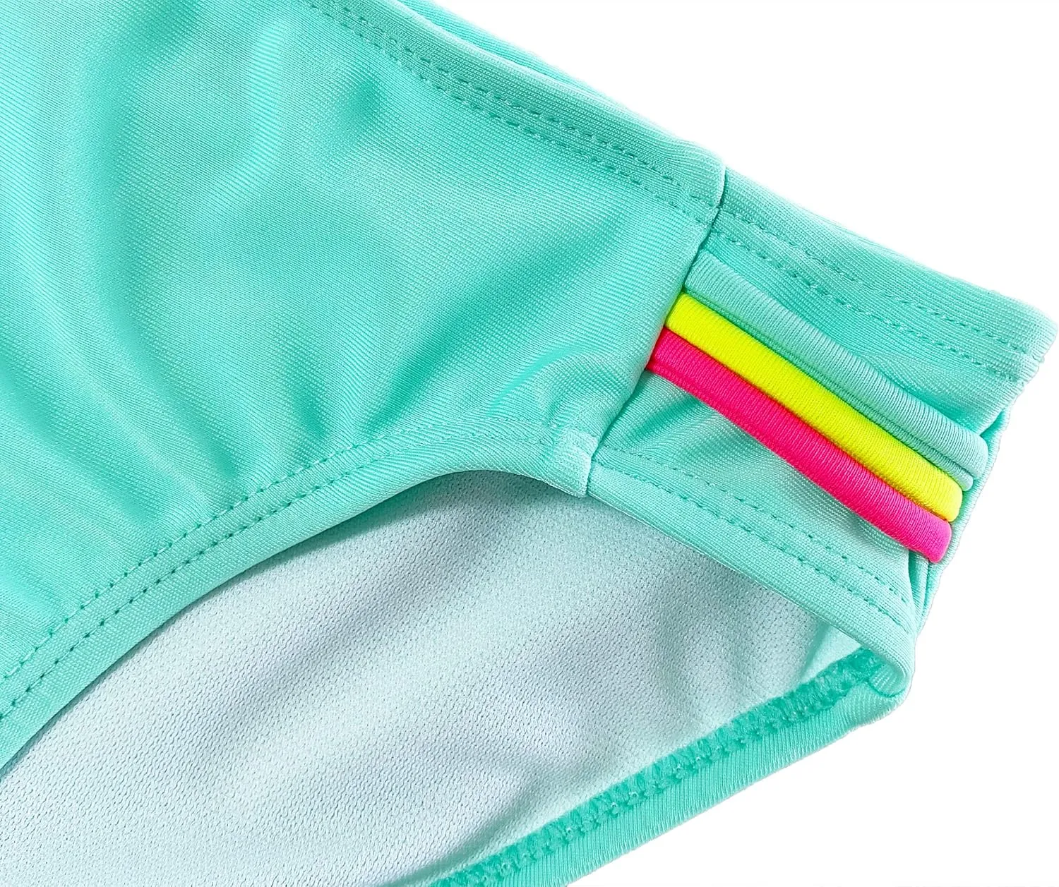 M2C Girls Two Piece Bikini Set Cross Strap Crop Swimsuits