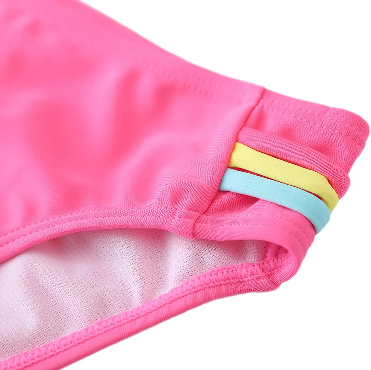M2C Girls Two Piece Bikini Set Cross Strap Crop Swimsuits