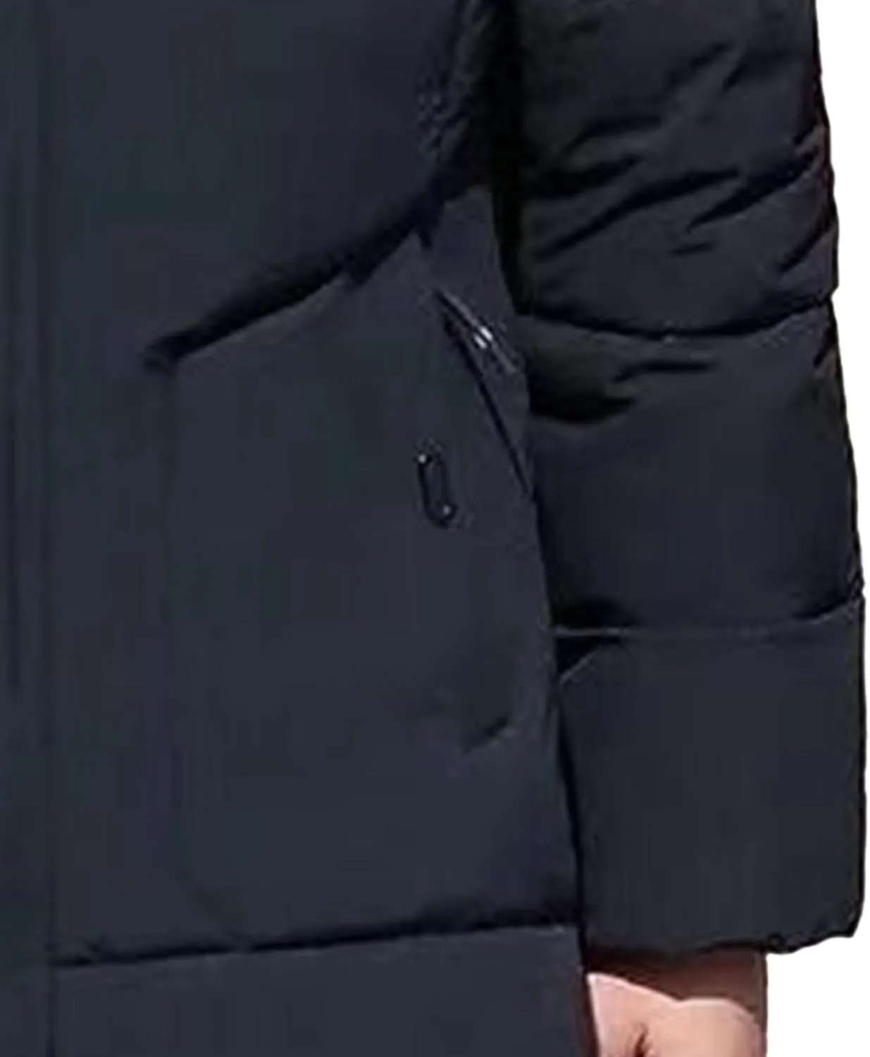 Maiyifu-GJ Men's Winter Hooded Puffer Jacket Fleece Lined Windproof Down Coats Thicken Warm Parka Outerwear Windbreaker