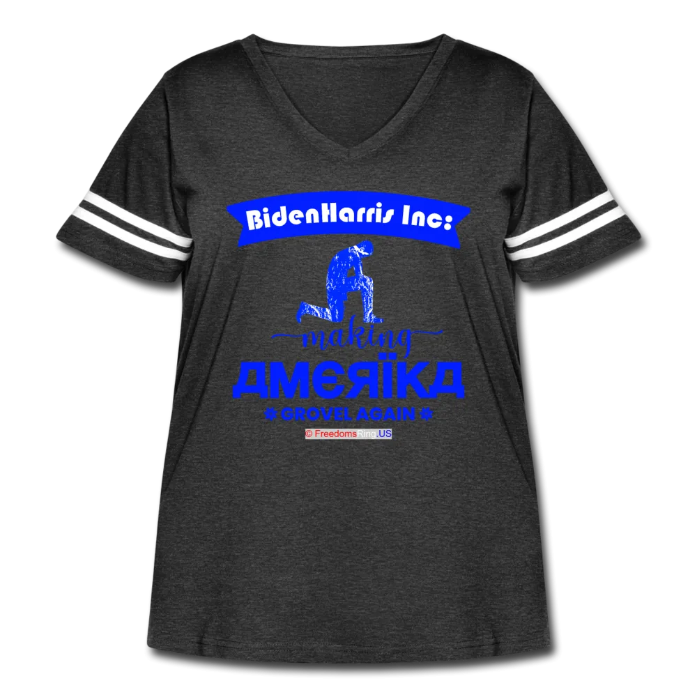 MAKING AMERIKA GROVEL AGAIN - Women's Curvy Vintage Sport T-Shirt