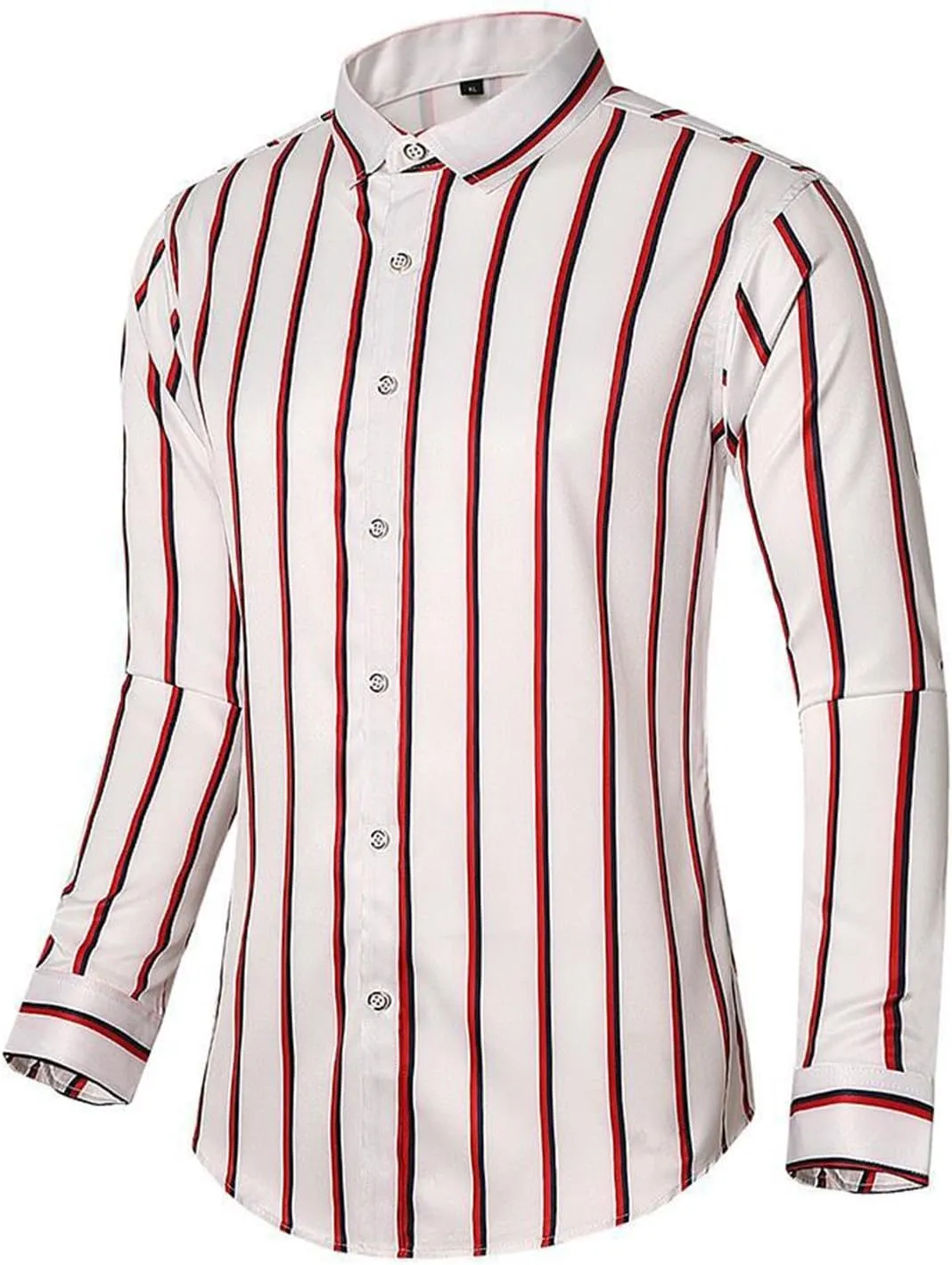 Man High Neck T Shirts Tee Tops for Mens Long Sleeve Plaid Cardigan Fall Winter Tee Shirt 2025 Y2K