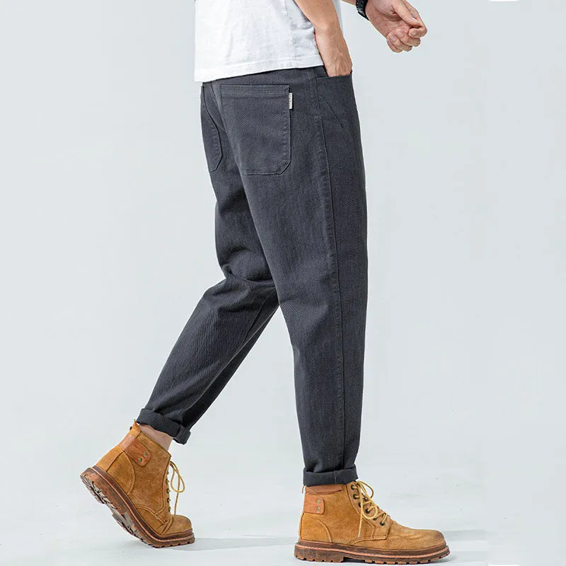 Men's Casual Slim Fit Stretch  Plus Size Harem Pants