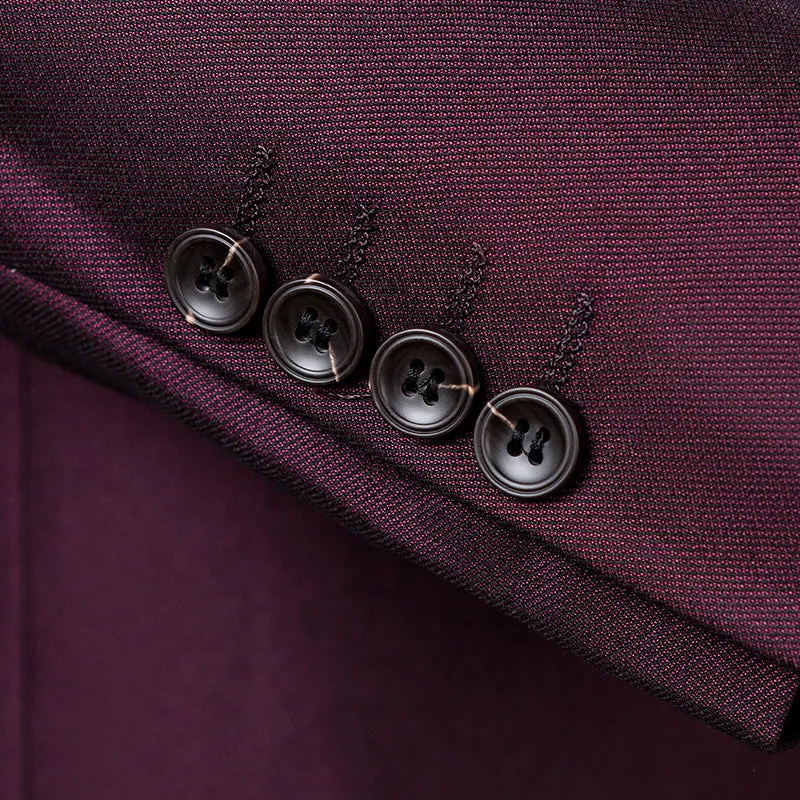 Men's Cotton Three-Pieces Suit