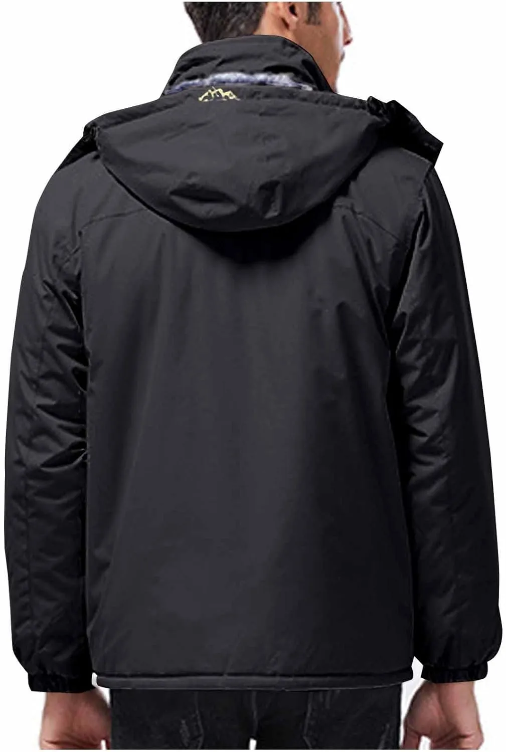 Men's Lightweight Puffer Jacket Outdoor Sports Hooded Water Resistant Puffy Winter Down Jackets for Snow Ski Travel