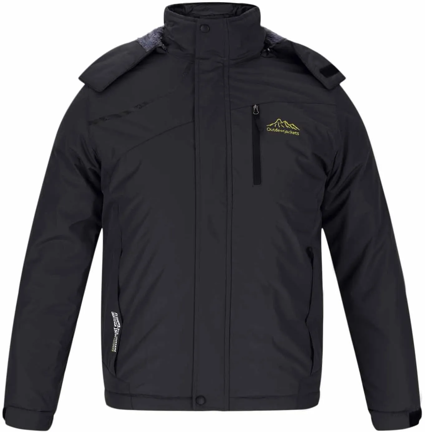 Men's Lightweight Puffer Jacket Outdoor Sports Hooded Water Resistant Puffy Winter Down Jackets for Snow Ski Travel