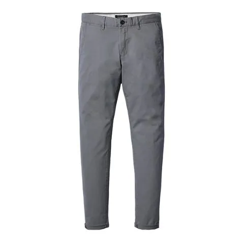 Men's Spring/Autumn Cotton Slim Chinos Trousers
