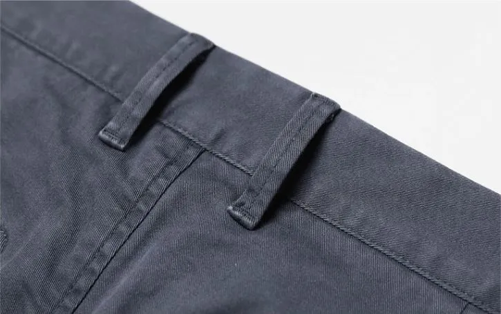 Men's Spring/Autumn Cotton Slim Chinos Trousers