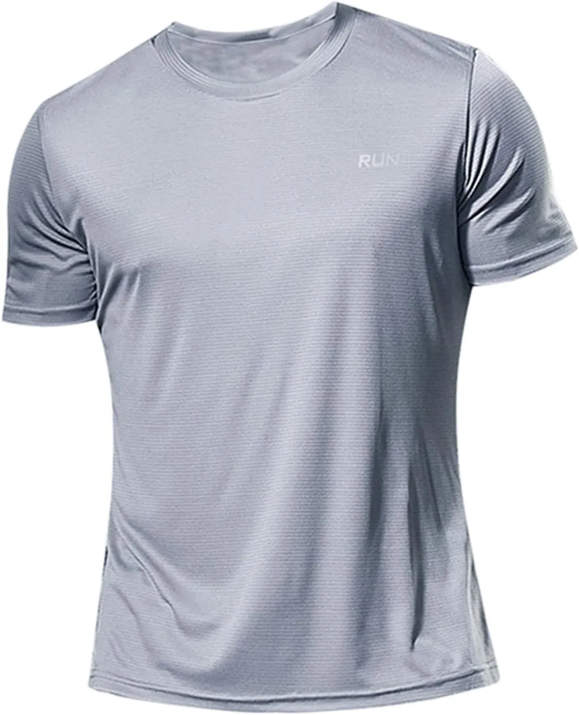 Men's Summer Ice Silk Tops Short Sleeve 2025 Workout Loose Fit Tee Shirts Trendy Plus Size Casual Cute Loose Fitting