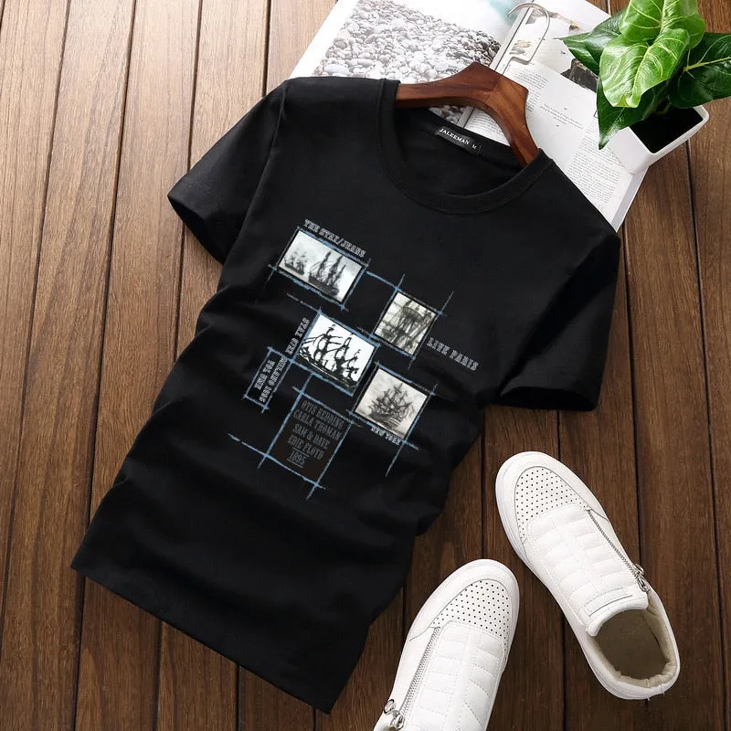 Men's Summer O-Neck Short-Sleeved T-Shirt