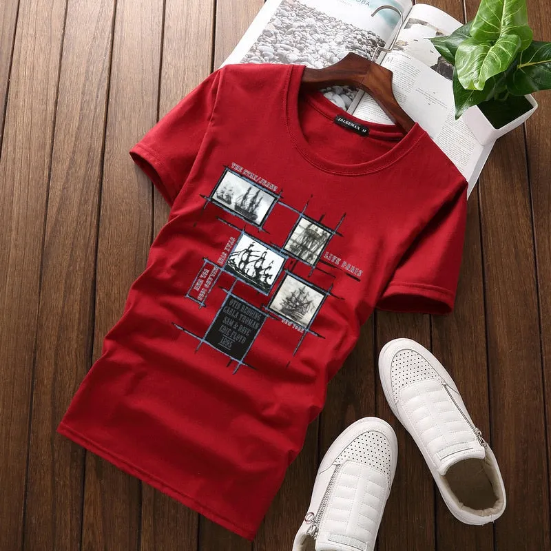 Men's Summer O-Neck Short-Sleeved T-Shirt