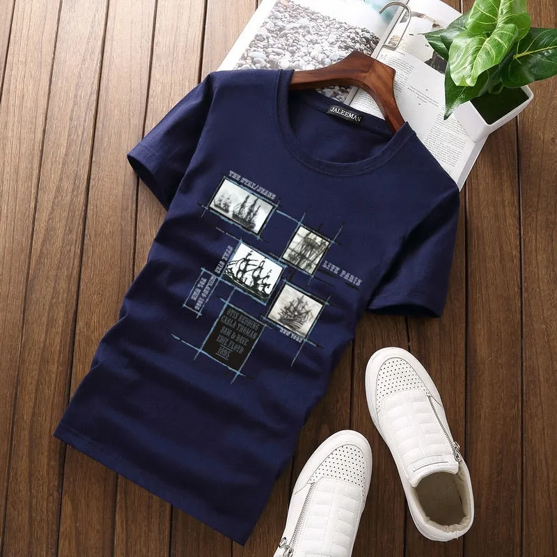 Men's Summer O-Neck Short-Sleeved T-Shirt