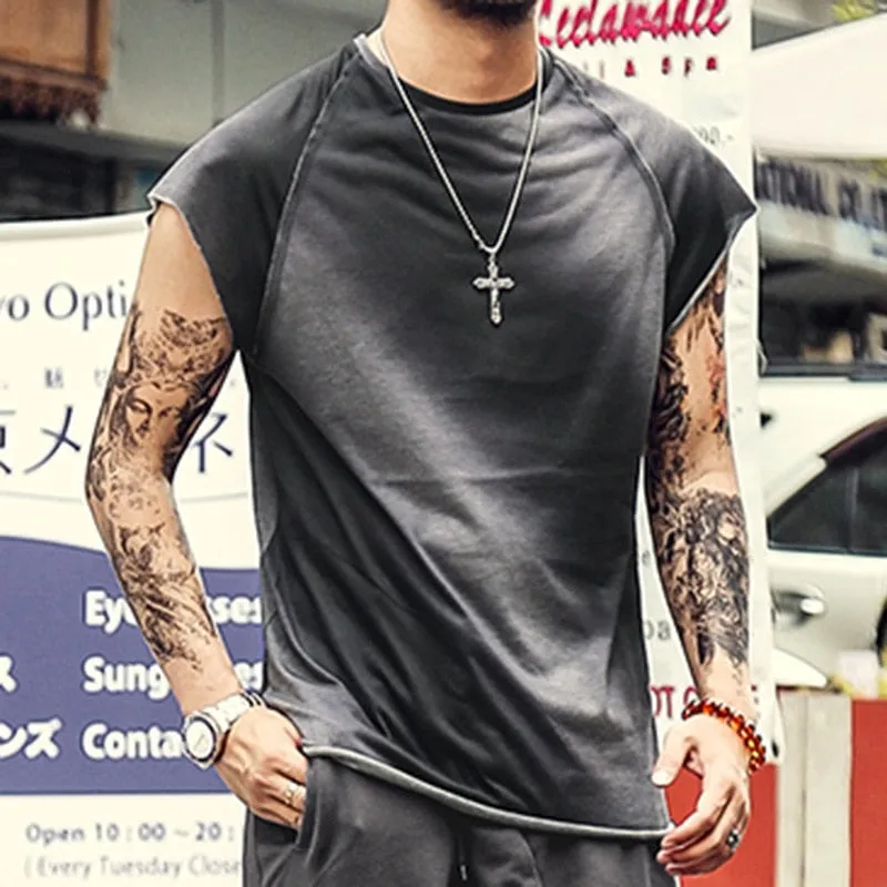 Men's Summer Sleeveless Gradient Tank Top