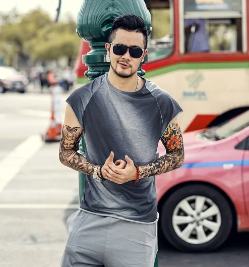 Men's Summer Sleeveless Gradient Tank Top