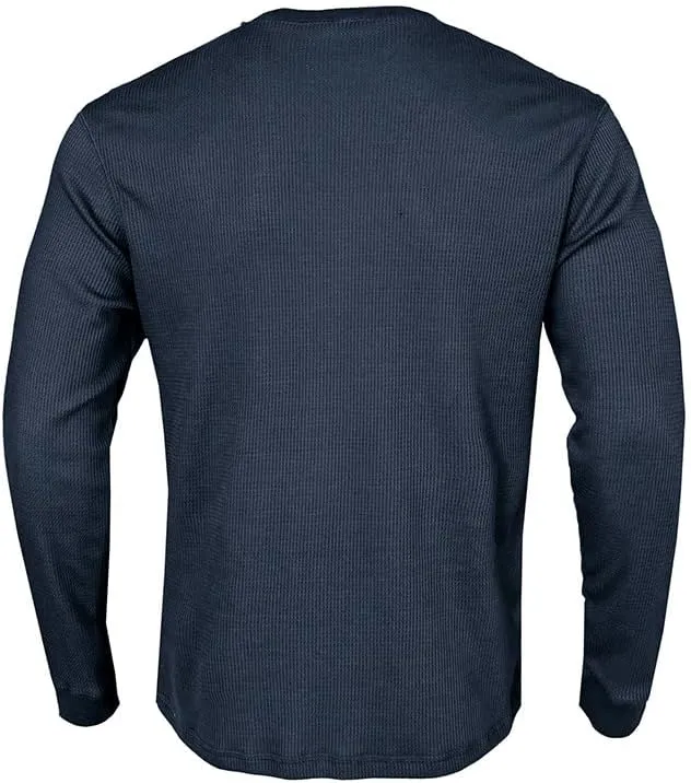 Mens Waffle T Shirt Long Sleeve Basic Shirts Casual Crew Neck Relaxed Fit T-Shirts Lightweight Comfy Tops Soft Tees