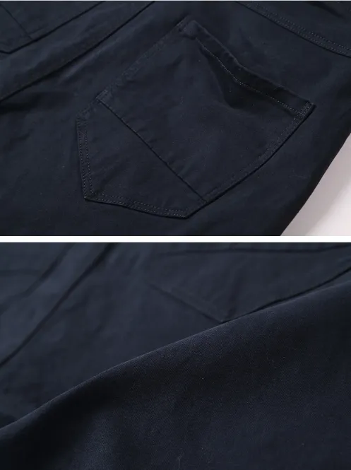 Men's Winter Elastic Cotton Trousers